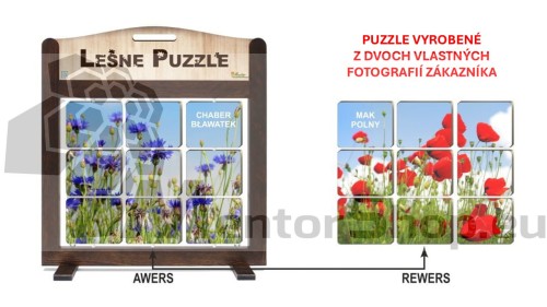 Prenosná edukačná hra Lesné puzzle z vlastných fotografií zákazníka.jpg