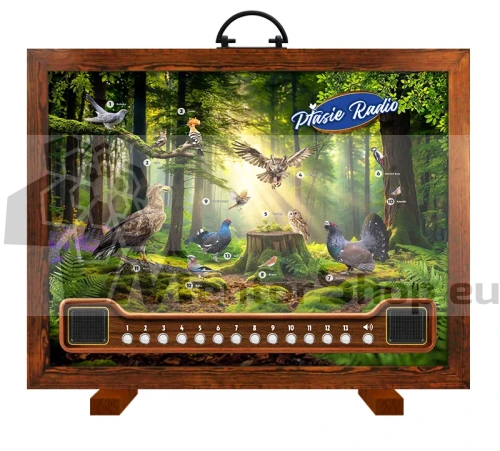 Prenosná hrajúca tabuľa Vtáčie rádio.webp