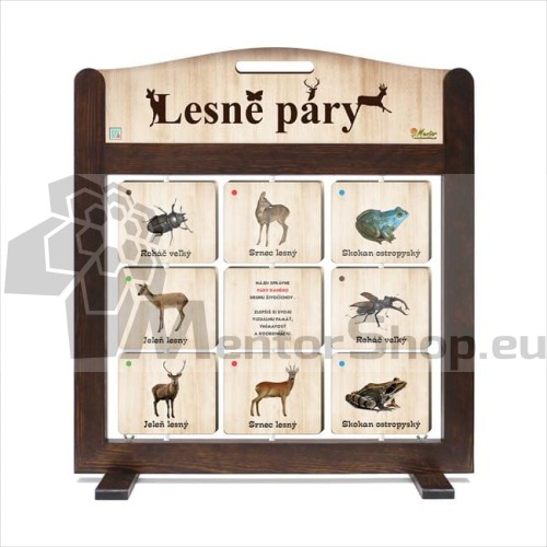 Prenosná hra Tréning pamäte (pexeso) - Lesné páry