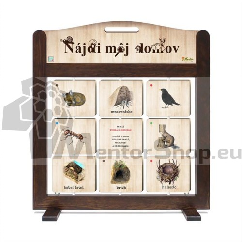 Prenosná hra Tréning pamäte (pexeso) - Nájdi môj dom