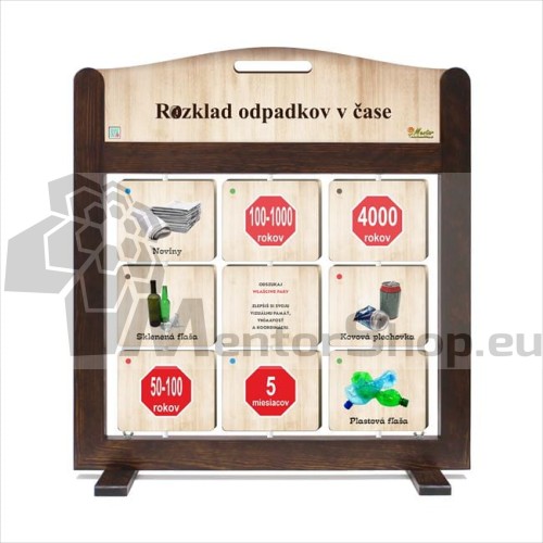 Prenosná hra Tréning pamäte (pexeso) - Rozklad odpadkov v čase