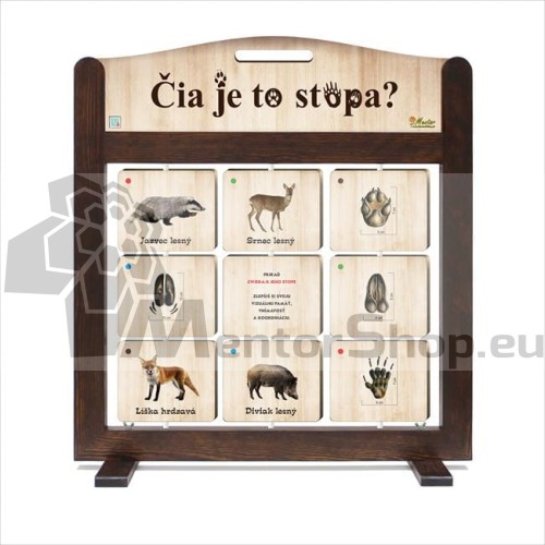 Prenosná hra Tréning pamäte (pexeso) - Čia je to stopa ?