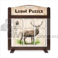 Prenosná hra – Lesné puzzle - Jeleň lesný